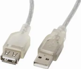 lanberg-przedluzacz-usb-a-5m-przezroczysty-z-konektorem-m-f-2-0