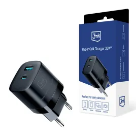 ladowarka-sieciowa-3mk-hyper-gan-charger-usb-a-18w-usb-c-33w-czarny