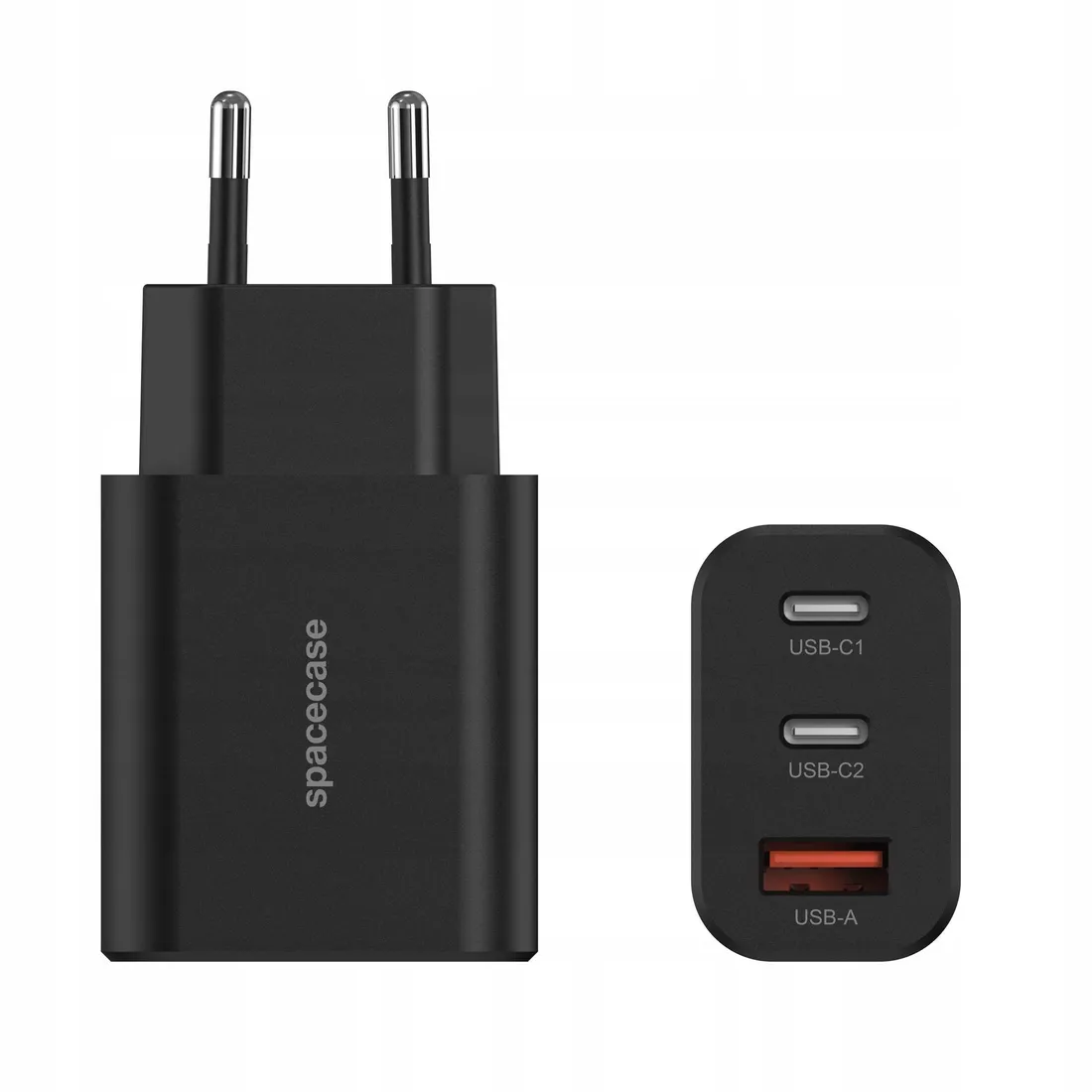 spacecase-ladowarka-usb-c-30w-gan-do-telefonow-3x-usb-typ-c-quick-charge