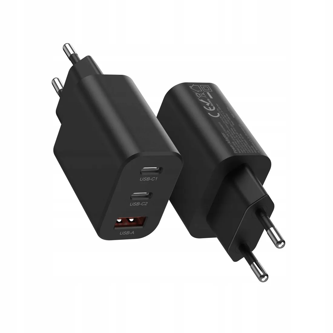 spacecase-ladowarka-usb-c-30w-gan-do-telefonow-3x-usb-typ-c-quick-charge
