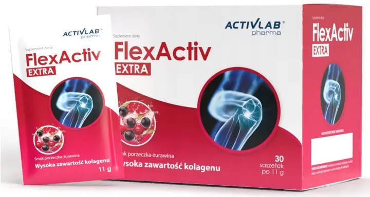 Activlab FlexActiv Extra - 30 saszetek z Kolagenem i Witaminą C na Stawy