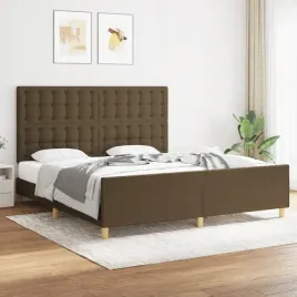 vidaxl-rama-lozka-z-zaglowkiem-ciemnobrazowa-180x200-cm-obita-tkanina