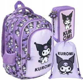 komplet-plecak-st-majewski-dla-dziewczyny-piornik-worek-kuromi-violet