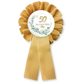 kotylion-50-rocznica-slubu-zloto-bialy