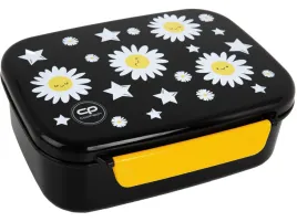 coolpack-sniadaniowka-z-przegrodka-foodyx-daisy-black-lunchbox-stokrotka