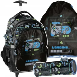 plecak-na-kolkach-szkolny-gamepad-gamer-gaming-do-1-klasy-gry-komplet-3w1