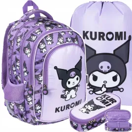 kuromi-violet-plecak-komplet-3w1-majewski-dla-dziewczyny-4-komorowy
