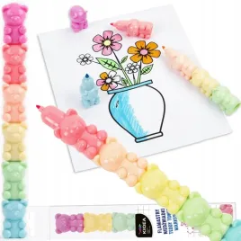 flamastry-niedzwiadki-pastelowa-wieza-kidea-6-kol-kidea-fnpwka