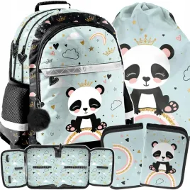 panda-mis-plecak-komplet-3-ele-szkolny-dziewczecy-do-1-klasy-z-misiem
