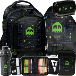 pac-man-plecak-szkolny-do-podstawowki-do-1-klasy-gamer-gaming-zestaw-5-ele