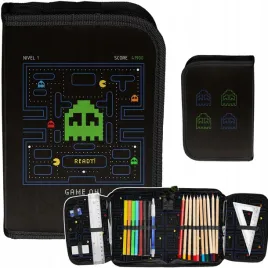 pac-man-piornik-z-wyposazeniem-dla-podstawowki-gamer-gry-gaming-chlopiecy