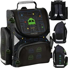 pac-man-tornister-szkolny-gaming-gamer-dla-chlopakow-do-klasy-1-podstawowki