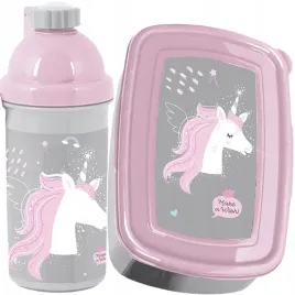 dziewczecy-zestaw-2w1-bidon-sniadaniowka-unicorn-na-drugie-sniadanie