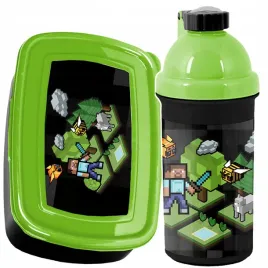 minecraft-bidon-sniadaniowka-gra-gamer-zestaw-gaming-piksele-dla-chlopaka