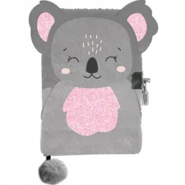 koala-pluszowy-pamietnik-dla-dziewczynek-dzieciecy-wlochacz-na-kluczyk