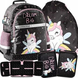 plecak-szkolny-unicorn-dla-uczennicy-komplet-3w1