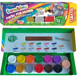 bambino-farby-plakatowe-13-kol-20ml-zlota-srebrna