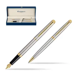 zestaw-prezentowy-pioro-wieczne-dlugopis-waterman-hemisphere-stalowa-gt