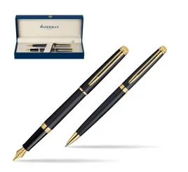 zestaw-prezentowy-pioro-wieczne-dlugopis-waterman-hemisphere-czern-matowa