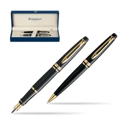 zestaw-prezentowy-pioro-wieczne-dlugopis-waterman-expert-czarny-gt