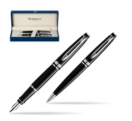 zestaw-prezentowy-pioro-wieczne-dlugopis-waterman-expert-czarny-ct
