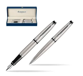 zestaw-prezentowy-pioro-wieczne-dlugopis-waterman-expert-stalowy-ct