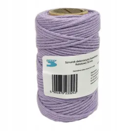 sznurek-dekoracyjny-bawelniany-50mb-pastel-fiolet-tres
