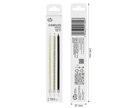 swieczki-metaliczno-brokatowe-czarne-biale-zlote-12szt-155cm-godan