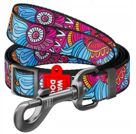 regulowana-smycz-dla-psa-z-kolorowym-wzorem-waudog-25mm-152-183cm-lato