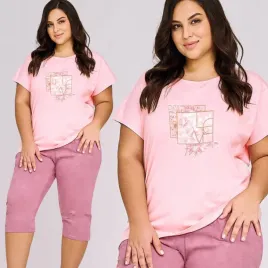 pizama-damska-krotki-rekaw-spodnie-3-4-plus-size-taro-isla-3414-3xl
