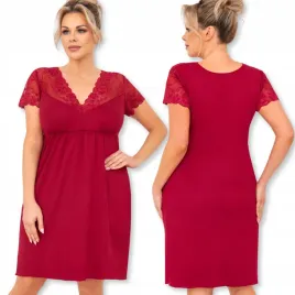 donna-koszula-nocna-z-wiskozy-livia-plus-burgundowy-4xl