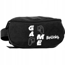 gamepad-saszetka-nerka-torba-na-pas-mlodziezowa-czarna-beuniq-gamer-gry-gra