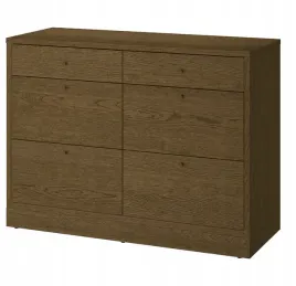 ikea-tonstad-komoda-6-szuflad-brazowy-bejcowana-okleina-debowa-120x47x90cm