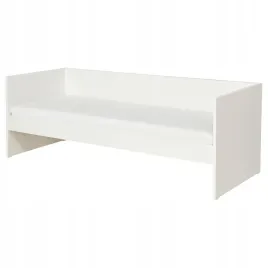 ikea-vihals-lezanka-z-1-materacem-bialy-afjall-twardy-80x200-cm