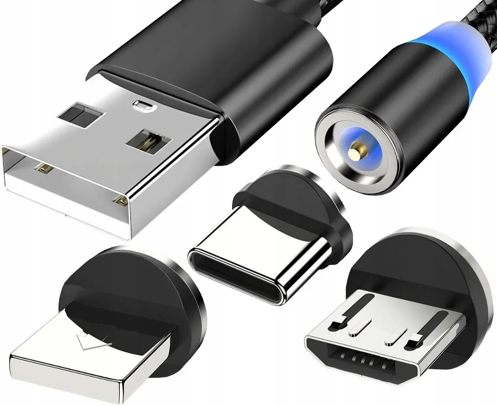 kabel-15m-magnet-usb-3w1-micro-typ-c-iphone-usb-c-stan-nowy
