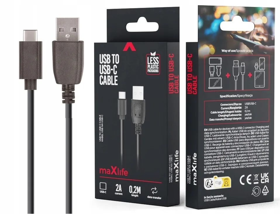 maxlife-kabel-usb-usb-c-02m-2a-fast-charge