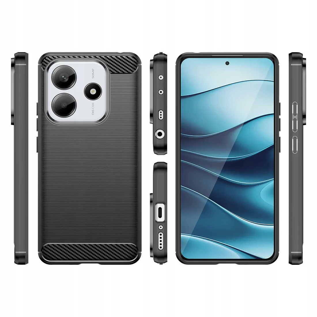 spacecase-carbon-redmi-note-14-4g-black