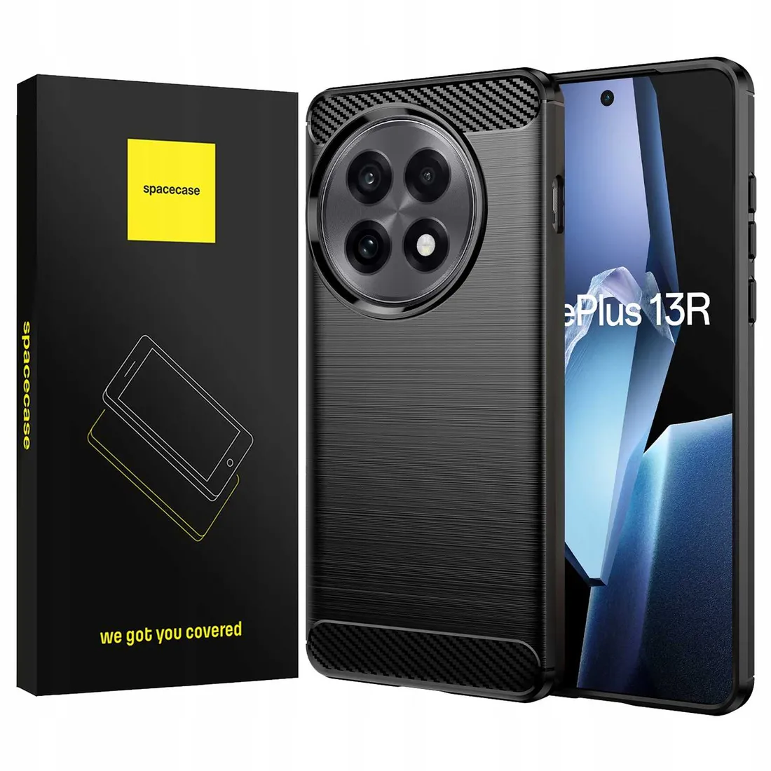 spacecase-carbon-oneplus-13r-black