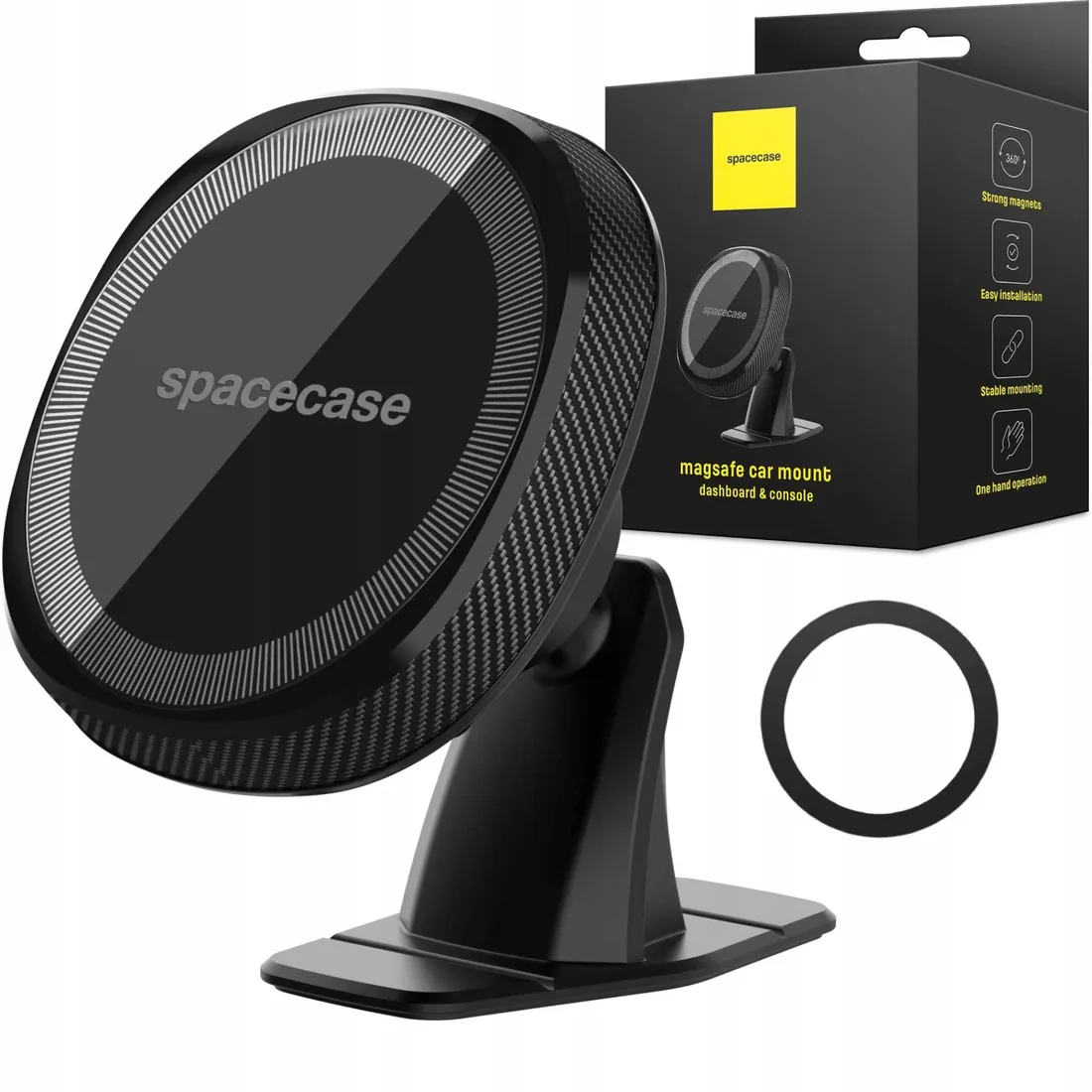 spacecase-car-holder-sc05-dash-console-magsafe-black