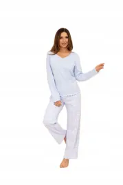regina-dluga-pizama-damska-712-bawelna-m-blue