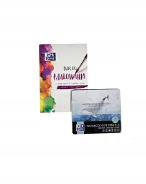 zestaw-artystyczny-do-malowania-oxford-blok-a4-kredki-akwarelowe