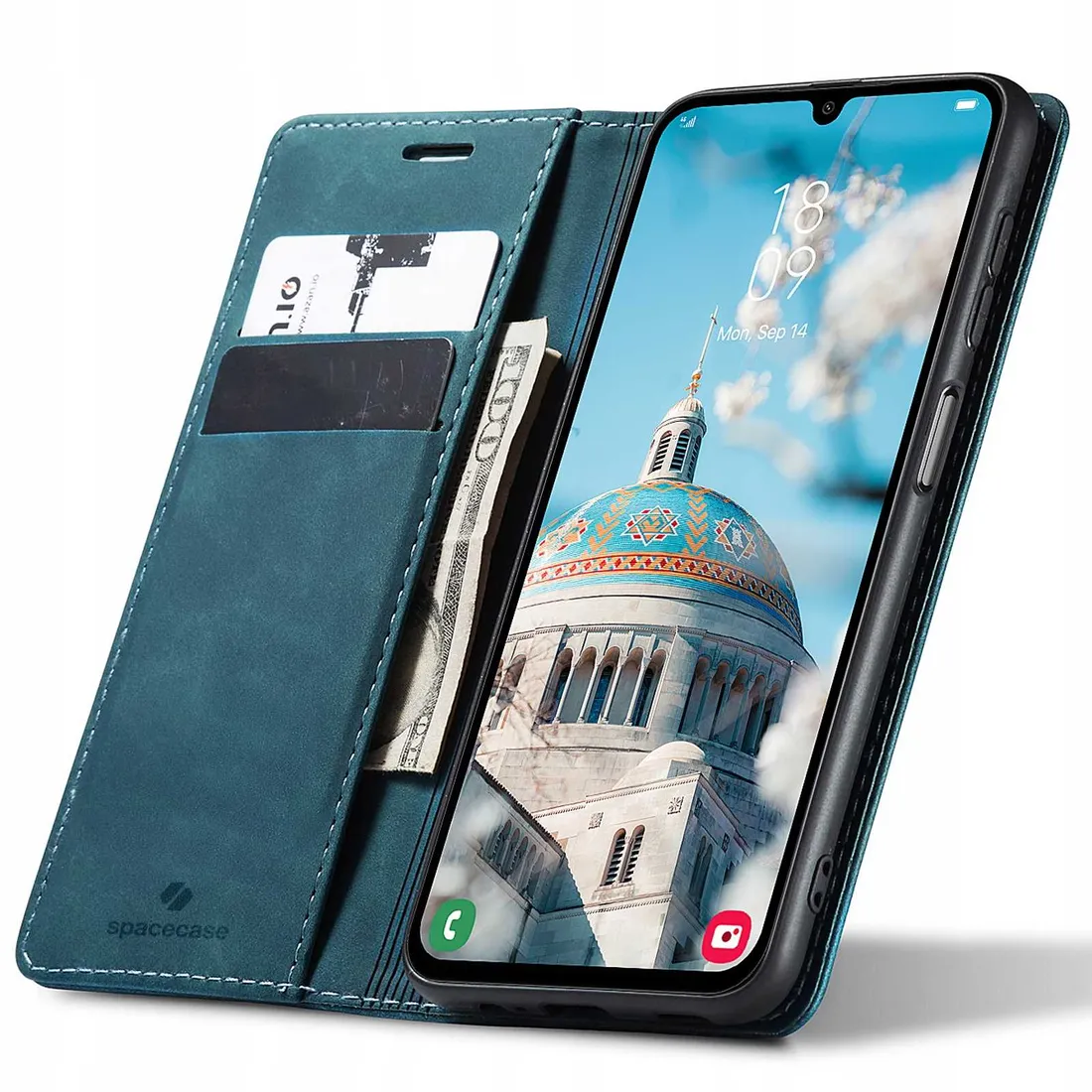 spacecase-wallet-galaxy-a24-blue