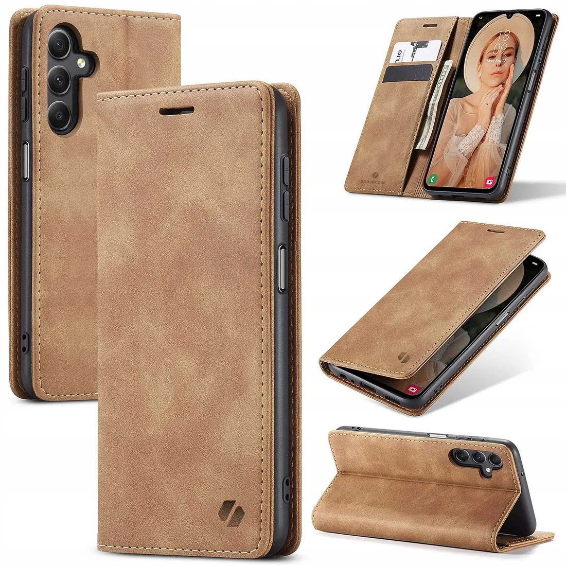 spacecase-wallet-galaxy-a24-light-brown
