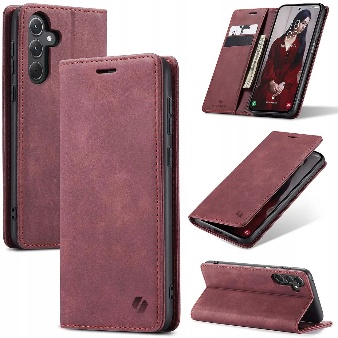 spacecase-wallet-galaxy-a32-5g-red