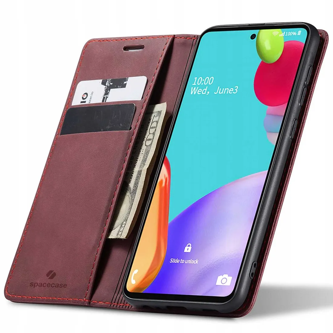 spacecase-wallet-galaxy-a52-5g-red