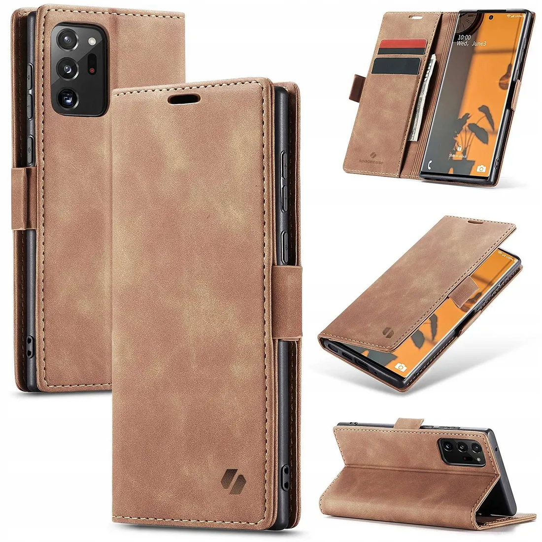 spacecase-wallet-galaxy-note-20-ultra-light-brown