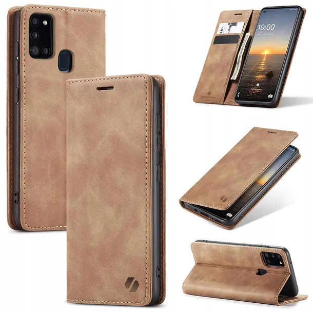 spacecase-wallet-galaxy-a21s-light-brown-material-skora-ekologiczna