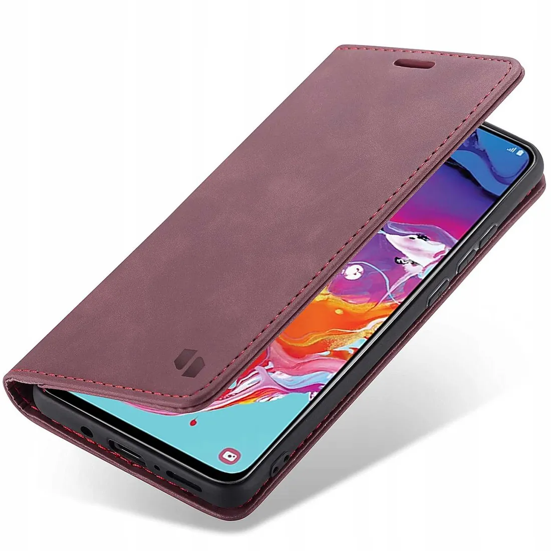 spacecase-wallet-galaxy-a70-red
