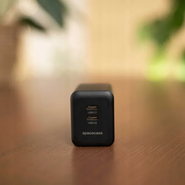 spacecase-usb-charger-45w-gan-sc006b-black-przewod-w-zestawie-nie