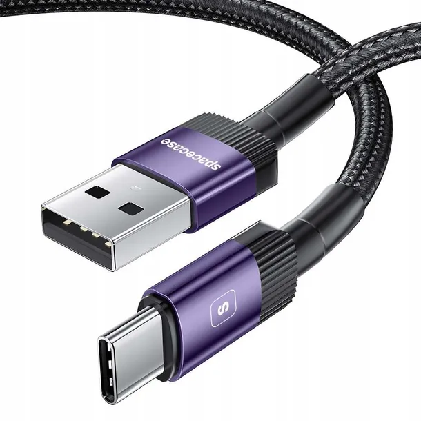 spacecase-usb-c-cable-1m-3a-purple-kolor-fioletowy
